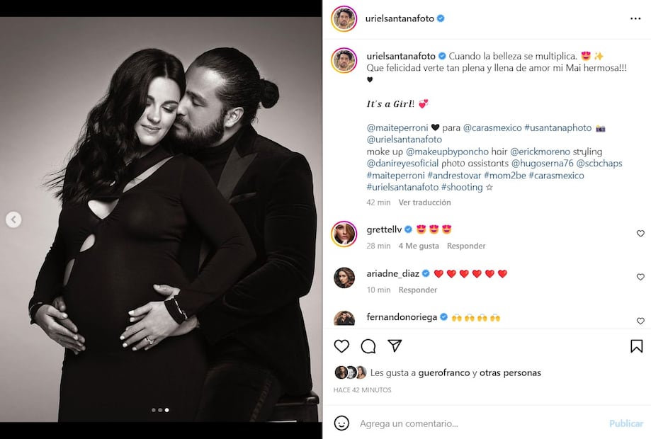 Las bonitas fotos de Maite Perroni embarazada tomadas por Uriel Santana