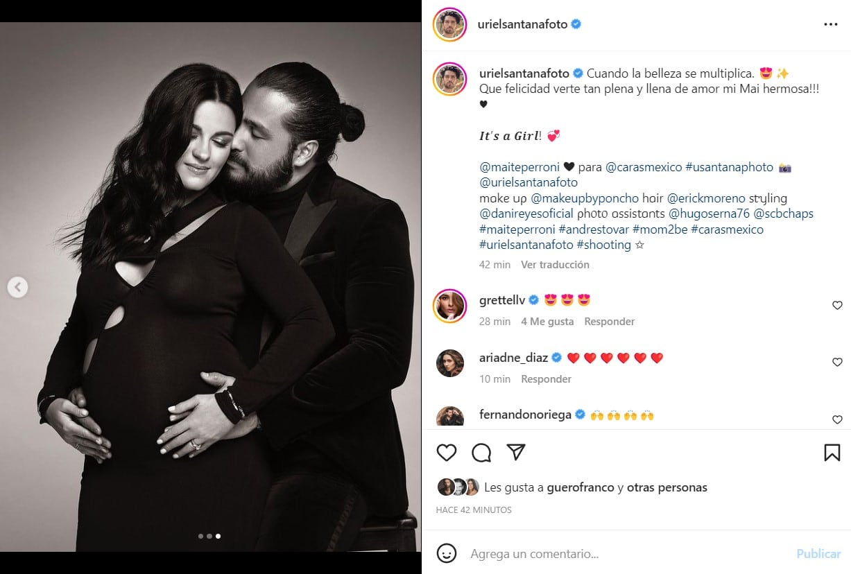 Las bonitas fotos de Maite Perroni embarazada tomadas por Uriel Santana