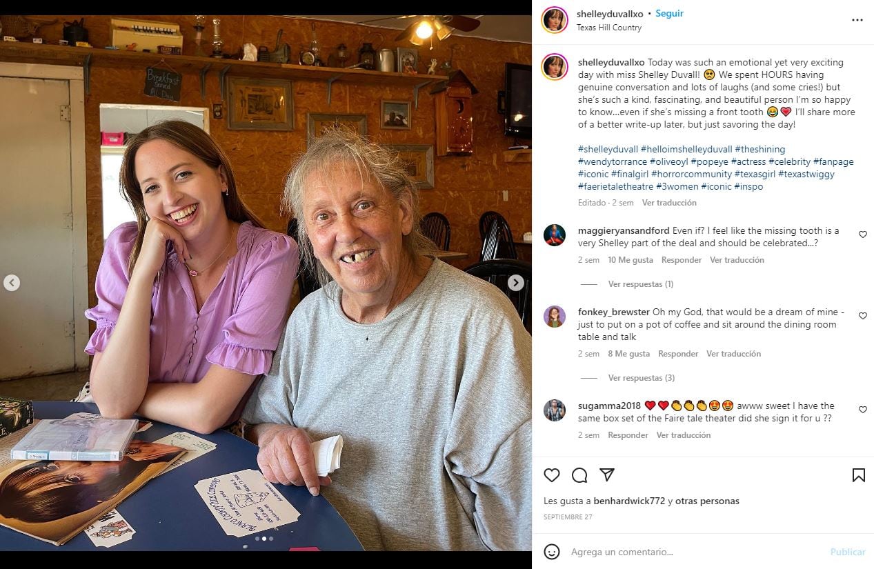 Shelley Duvall, actriz de "El Resplandor", reaparece irreconocible tras 20 años retirada