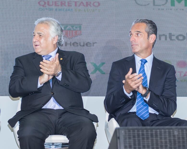Carlos Slim y Miguel Torruco en la presentación de la edición 32 de la Carrera Panamericana   