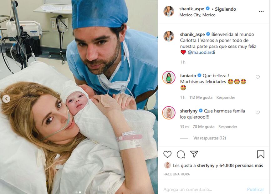 Shanik Aspe es una hermosa mamá y tenemos las primeras fotos del bebé