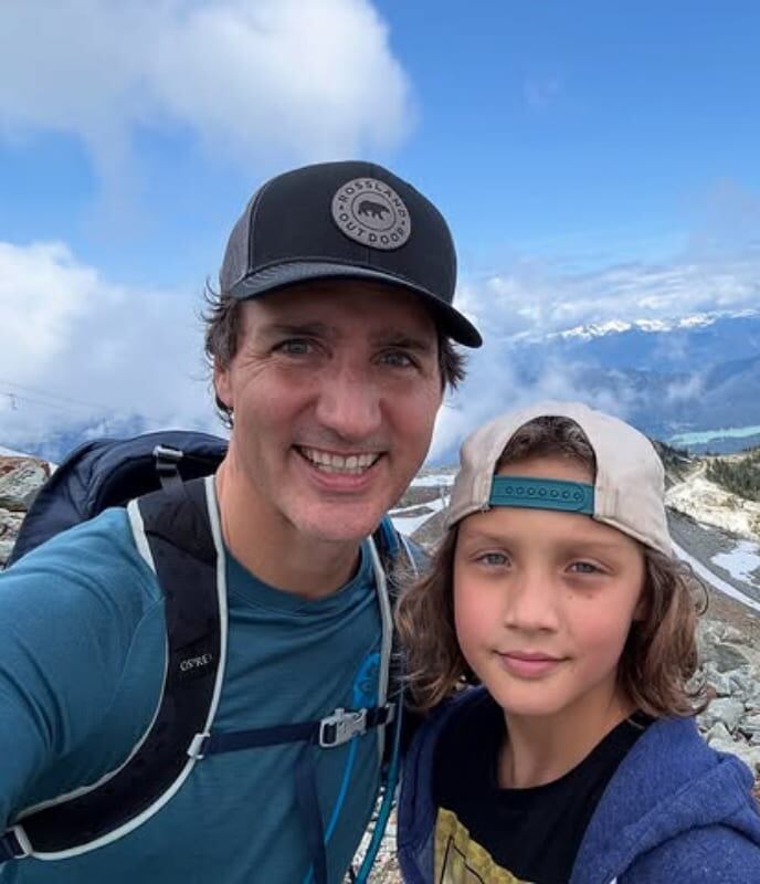 Justin Trudeau y Hadrien / Foto: Instagram