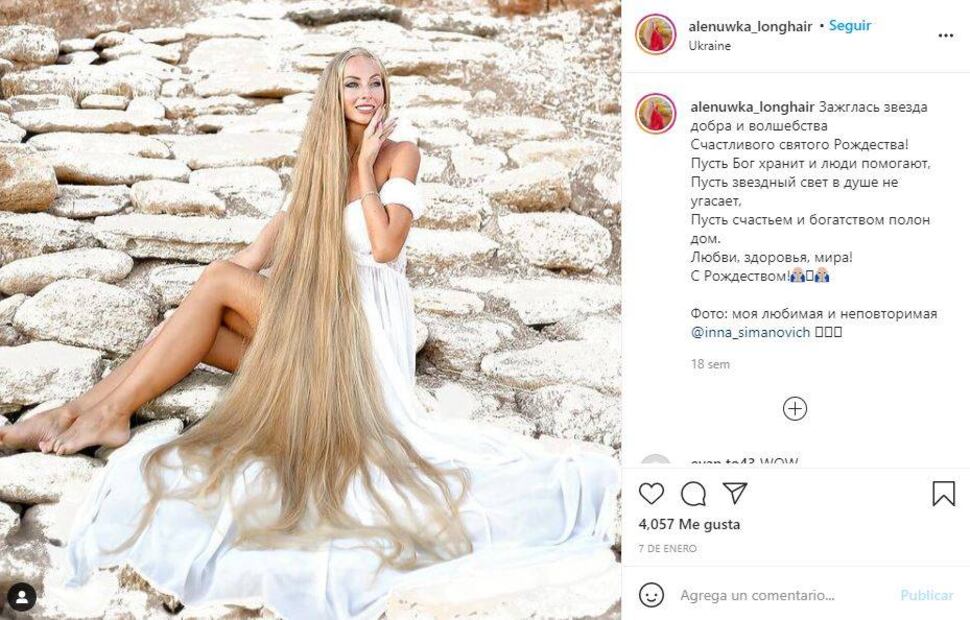 Conoce a la "Rapunzel" humana: No se corta el pelo desde que tiene 5 años