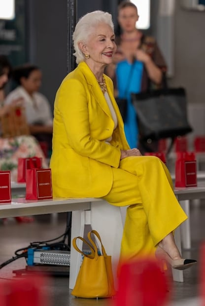 Carolina Herrera en el desfile de su marca en el Semana de la Moda de Nueva York / EFE