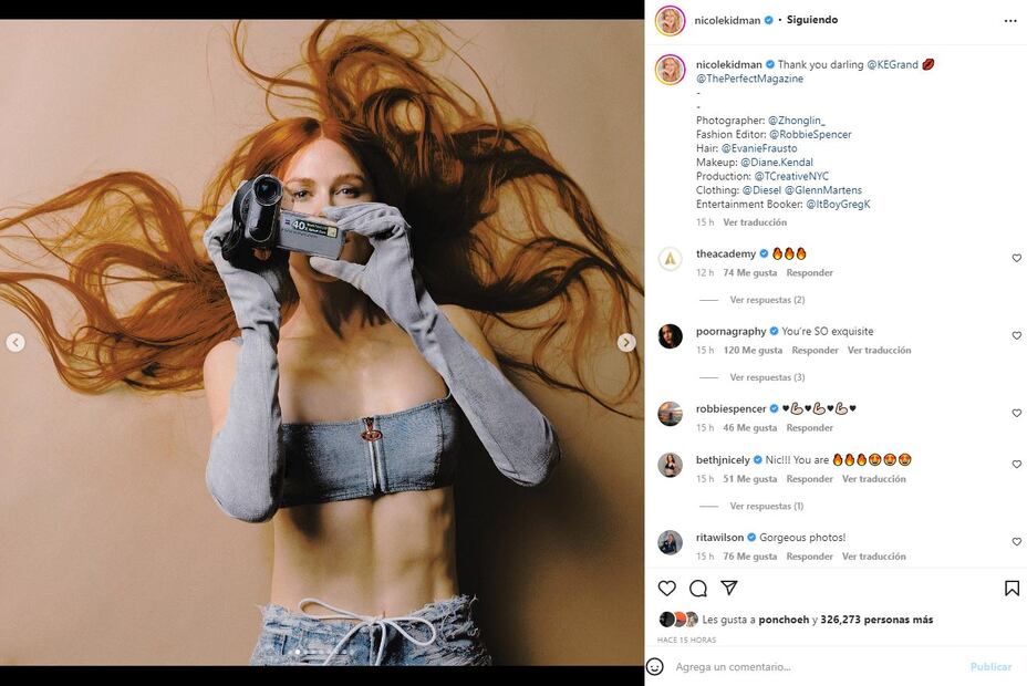 Nicole Kidman aparece musculosa en portada de revista y sorprende a sus fans