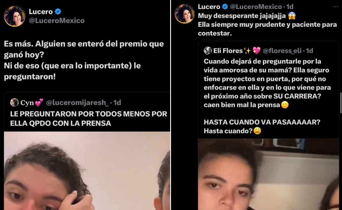 Las declaraciones de Lucero ante los cuestionamientos a Lucerito / Foto: X