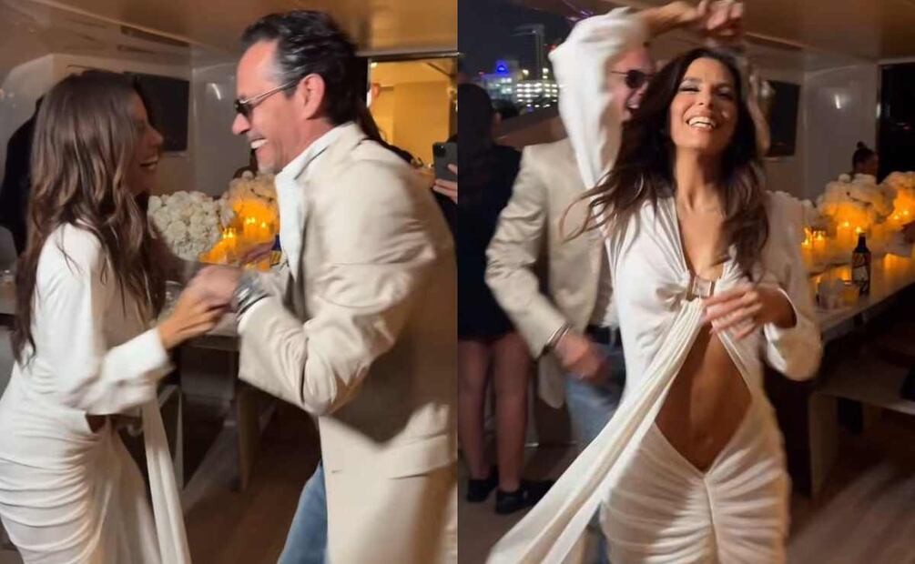 Eva Longoria bailó junto a Marc Anthony / Fotos: Captura