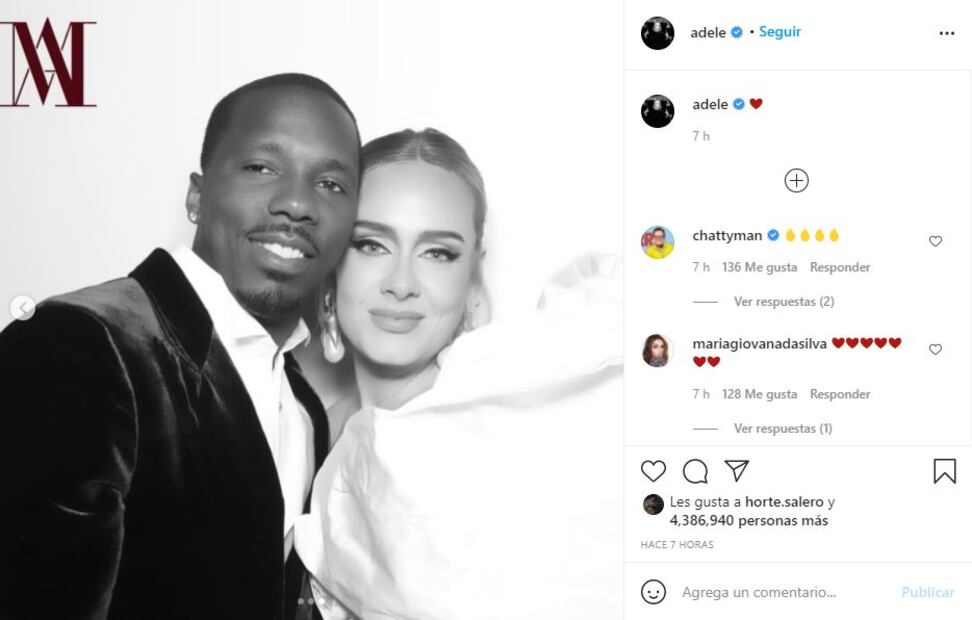 Adele impacta vestida de gala como invitada de exclusiva boda