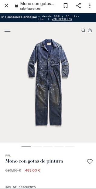 Ralph Lauren vende mono manchado de pintura en 483 euros y las redes estallan 