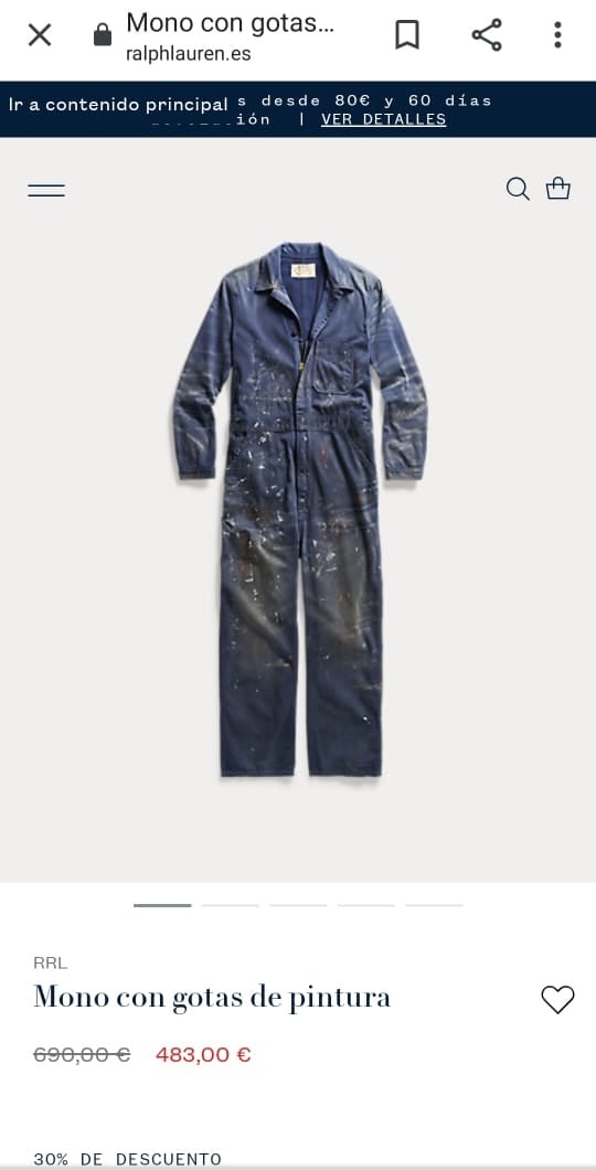 Ralph Lauren vende mono manchado de pintura en 483 euros y las redes estallan 