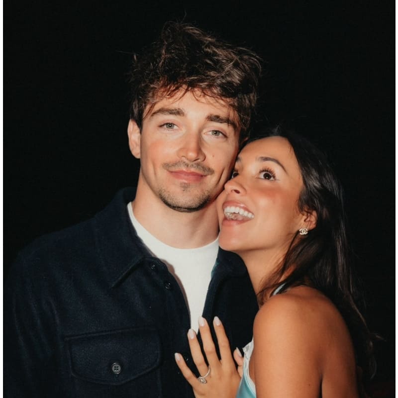 Charles Leclerc y Alexandra Saint Mleux / Foto: Instagram