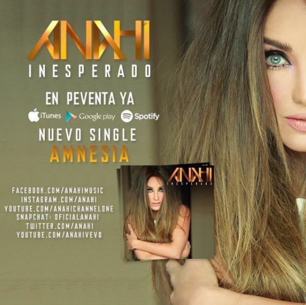 Anahí regresa a la música cantándole al olvido