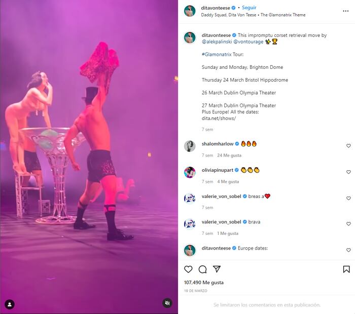 Alberto de Mónaco envía flores a la stripper Dita von Teese ¿qué pasa en el principado?