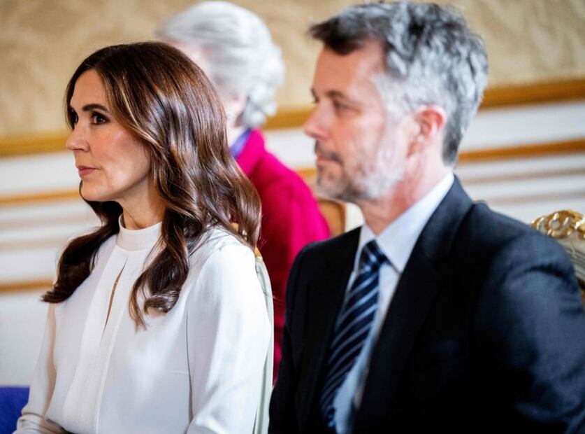 El rey Federico y la reina Mary de Dinamarca en el Museo Amalienborg de Copenhague / AFP
