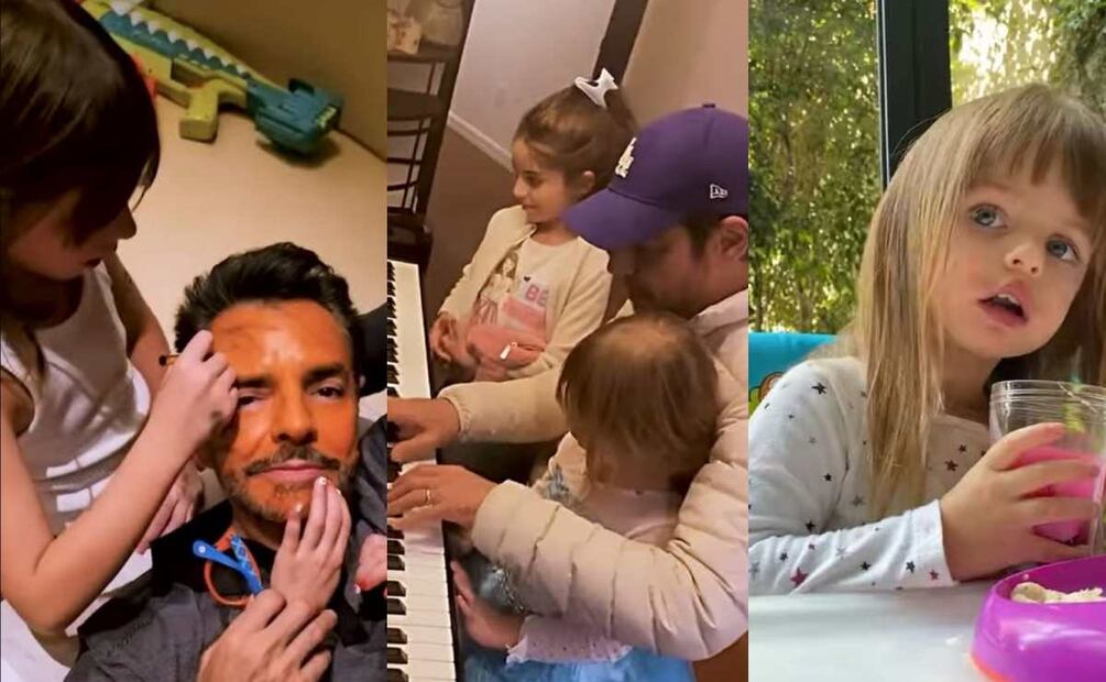 Eugenio Derbez compartió videos inéditos de su nieta Kai / Fotos: Captura