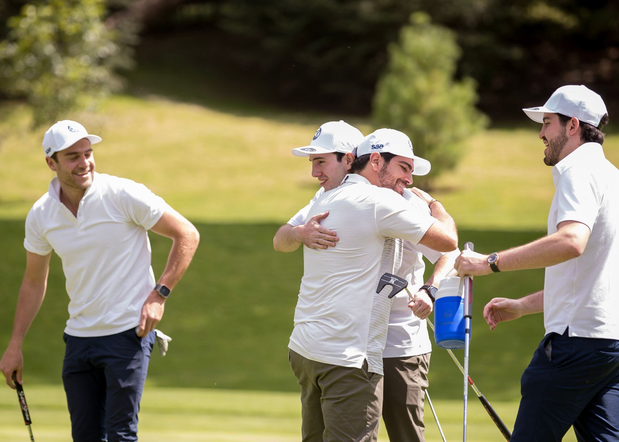 Jerónimo Fernández, Alberto Simón, Jorge Azuz y Mikel Padilla. (Foto: Edgar Silva Fuentes)