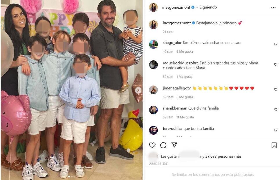Inés Gómez Mont celebra en total silencio el cumpleaños 4 de María