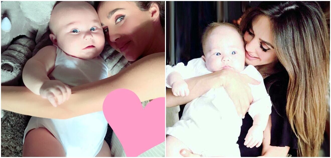 <p>“Mi muñequito lindo”, llama Anahí a su bebé. (Fotos: Instagram)</p>
