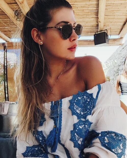 Las vacaciones de Michelle Salas en Grecia