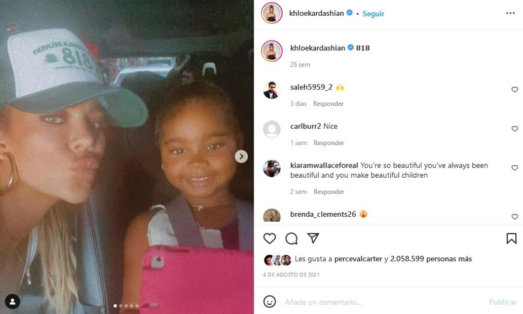 Khloé Kardashian presume a su hija True con bolso de 80 mil pesos