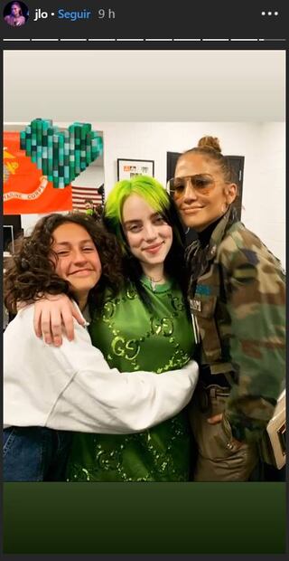 El conmovedor encuentro de Jennifer Lopez y Billie Eilish