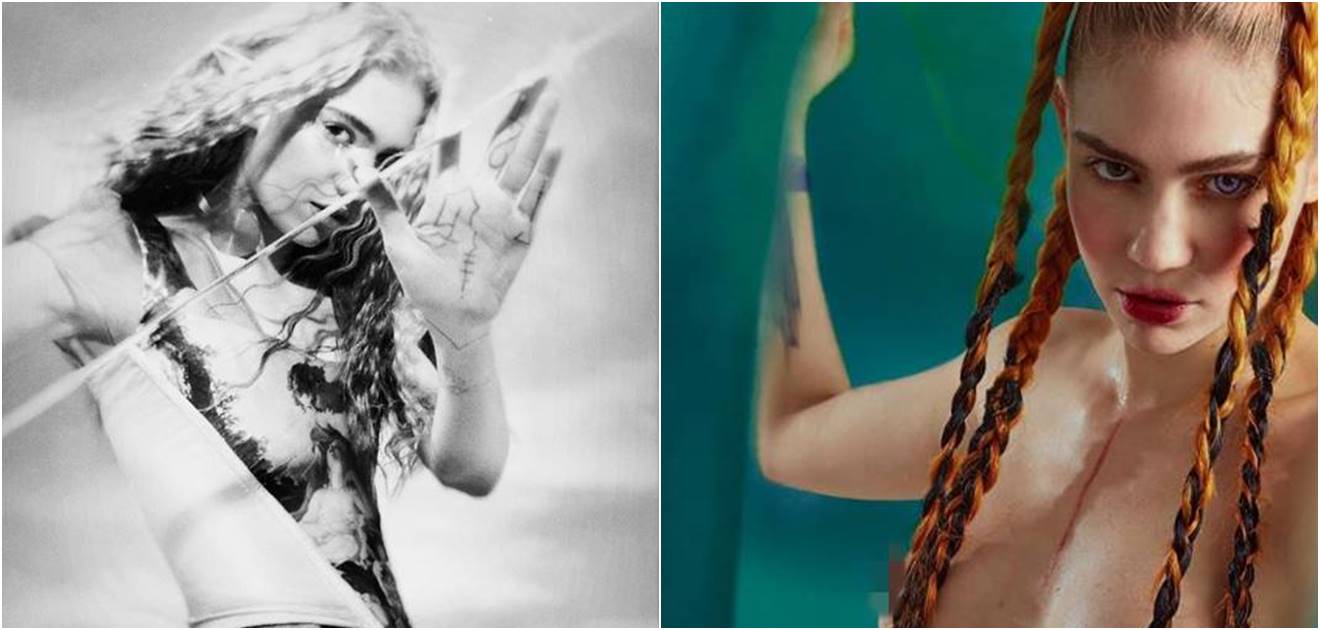 La cantante Grimes revelaría embarazo con una foto desnuda ¿sería Elon Musk el papá?