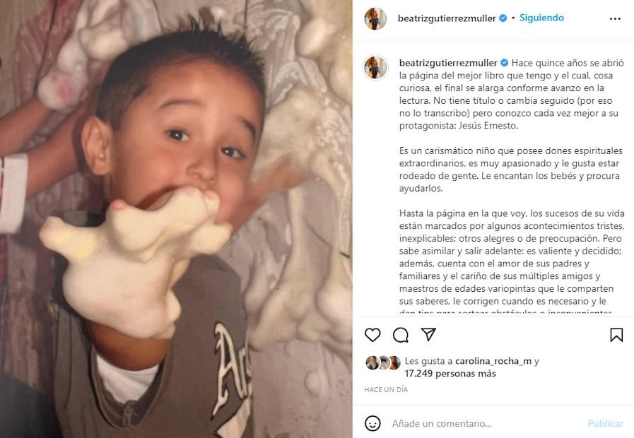 AMLO y Beatriz Gutiérrez Müller celebran los 15 años de Jesús Ernesto