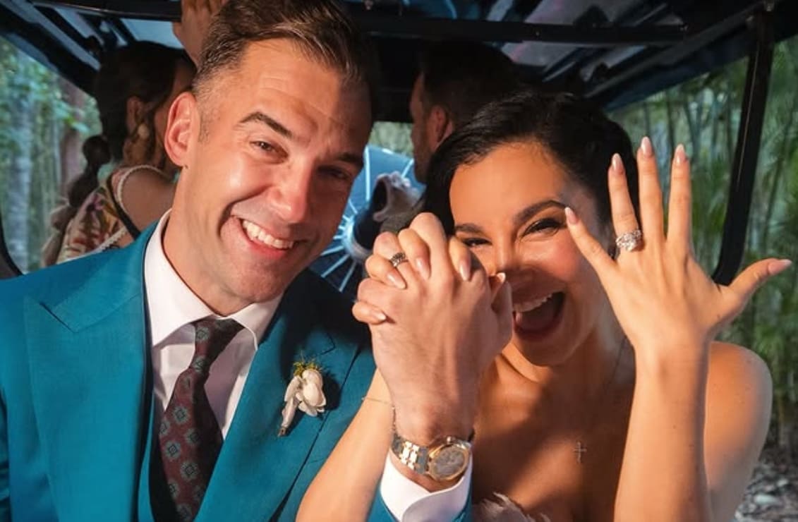 La boda de Martha Higareda y  Lewis Howes / Foto: Instagram