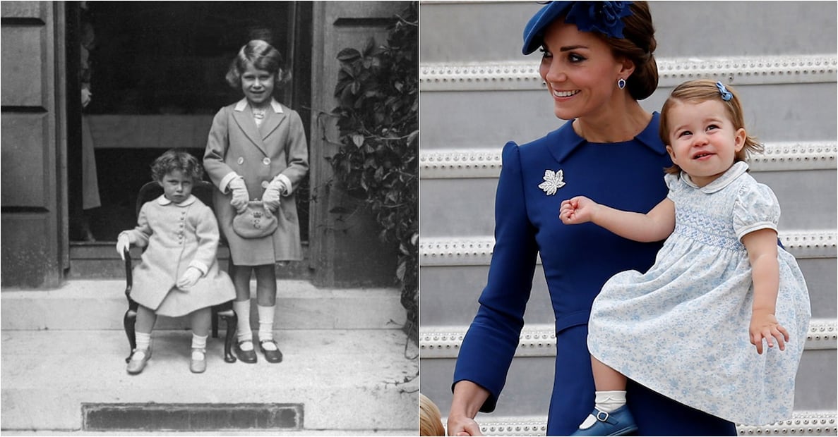 Las fotos que demuestran que la princesa Charlotte es idéntica a la reina Isabel II