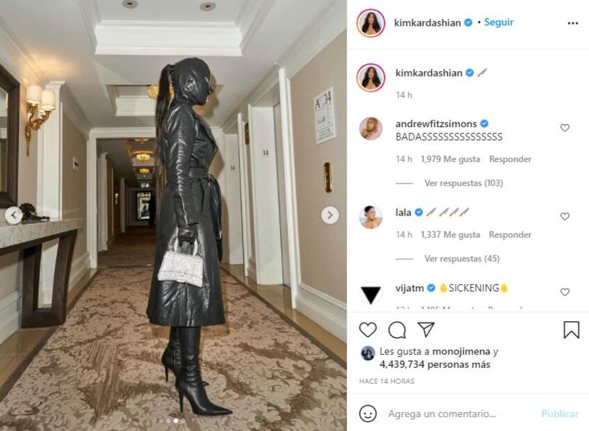 Kim Kardashian sorprende con outfit bondage de cuero