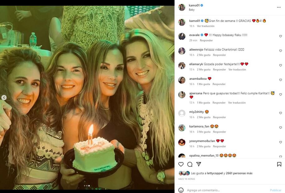 Karla Mora, esposa de Memo Ochoa, celebra su cumpleaños con María Elena Torruco