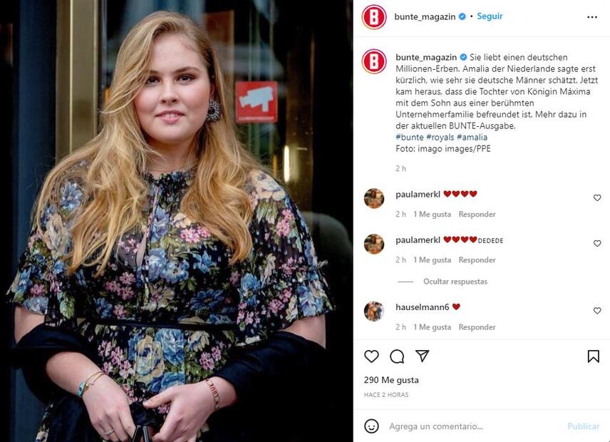 La princesa Amalia de Holanda ya tiene novio: es un alemán millonario