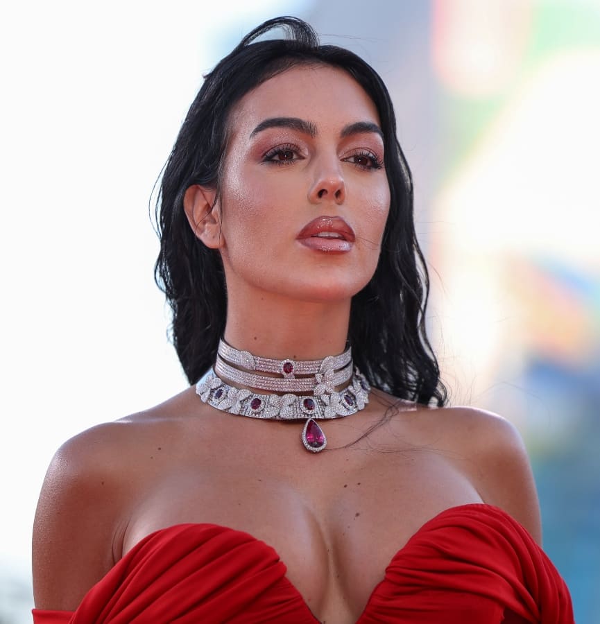 Georgina Rodríguez en el Festival de Venecia 2023 / AFP