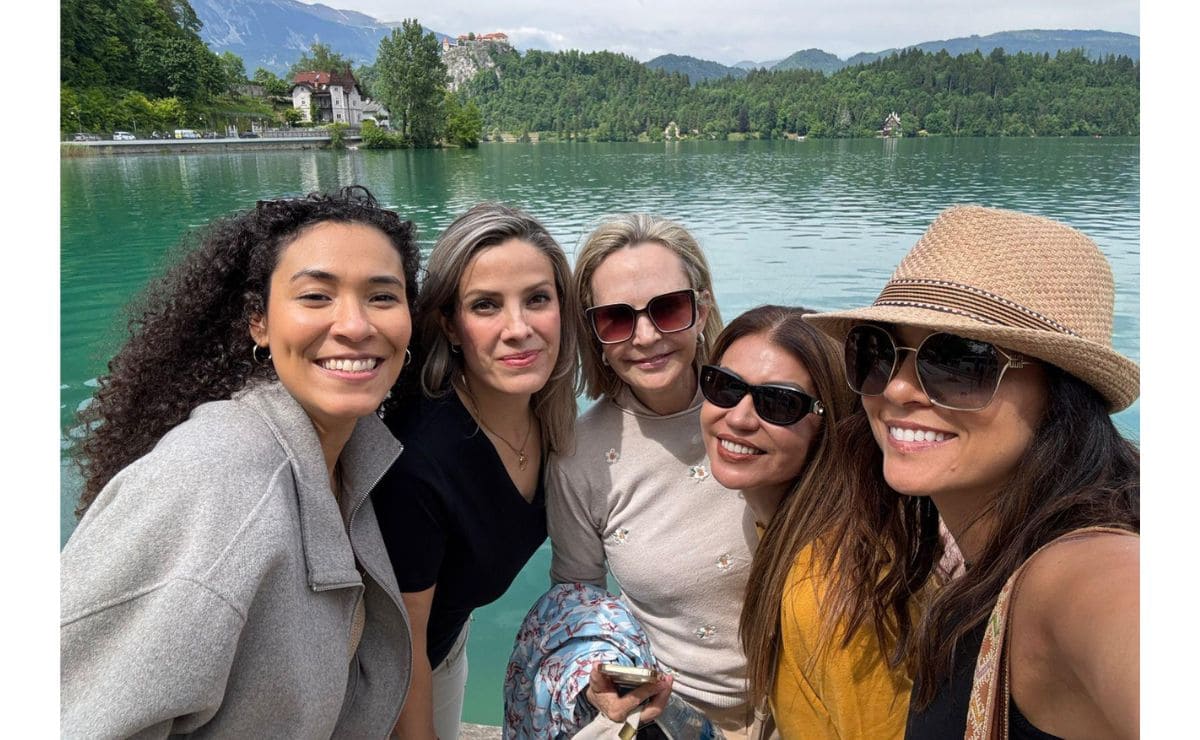 Hanna Richardier, Laura Vargas, Kitzia Nin Poniatowska, Carmen Huerta, Úrsula Valladares en Lago Bled / Foto: Cortesía