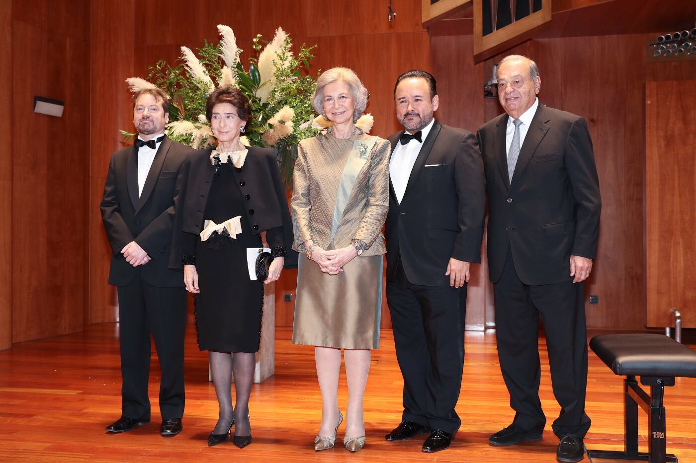 Carlos Slim visita a la reina emérita Sofía de España 