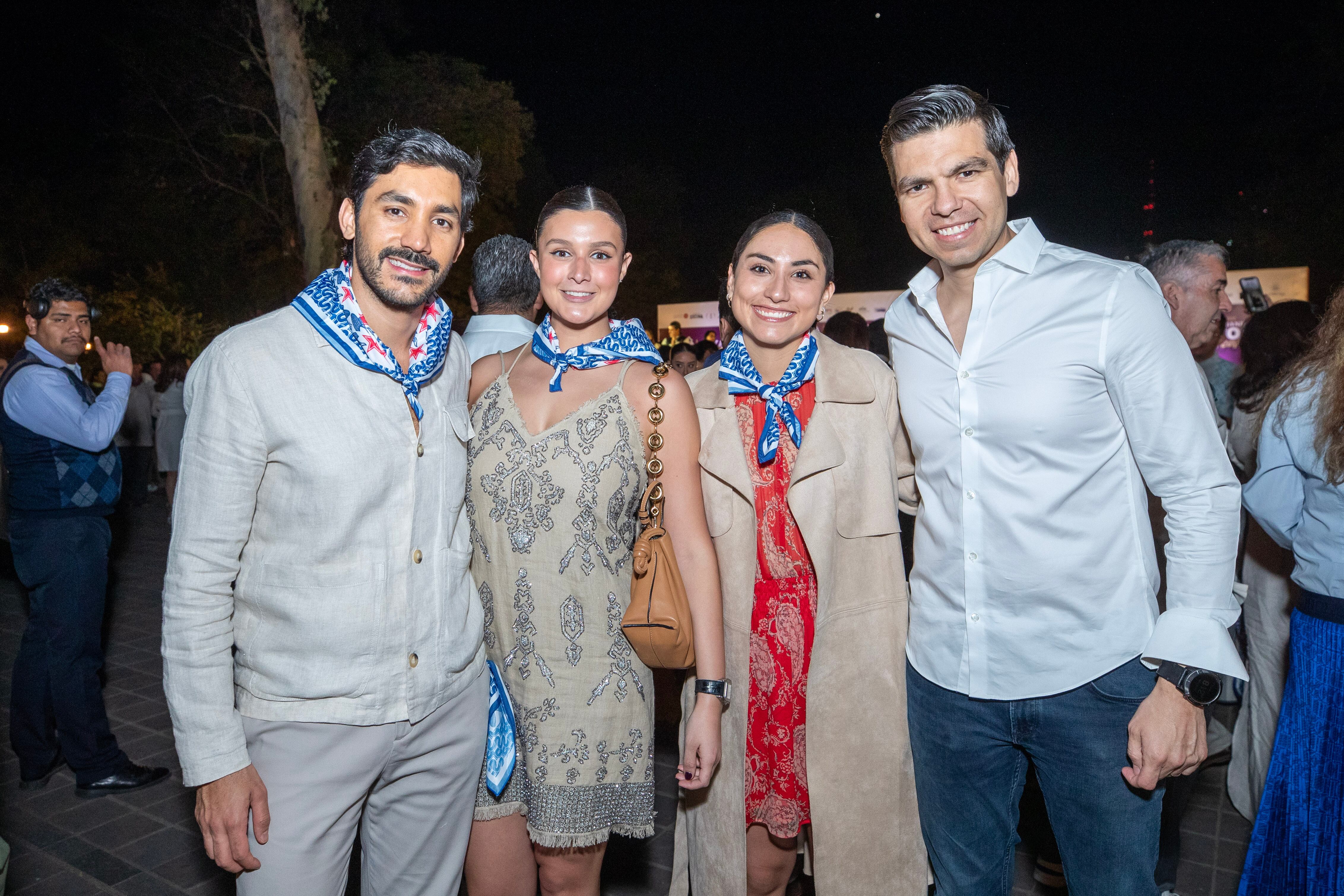 Shalom Rojas, Vale Bernal, Paulina Portillo y Víctor Garibay. (Foto: Edgar Silva Fuentes)