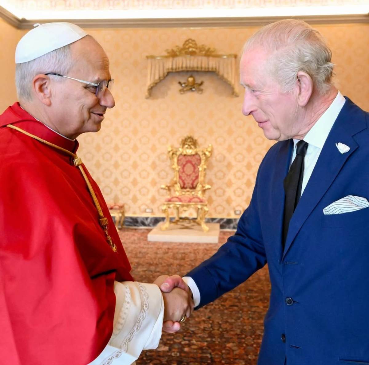 El rey Carlos III y el papa León XIV / Foto: Intagram @theroyalfamily