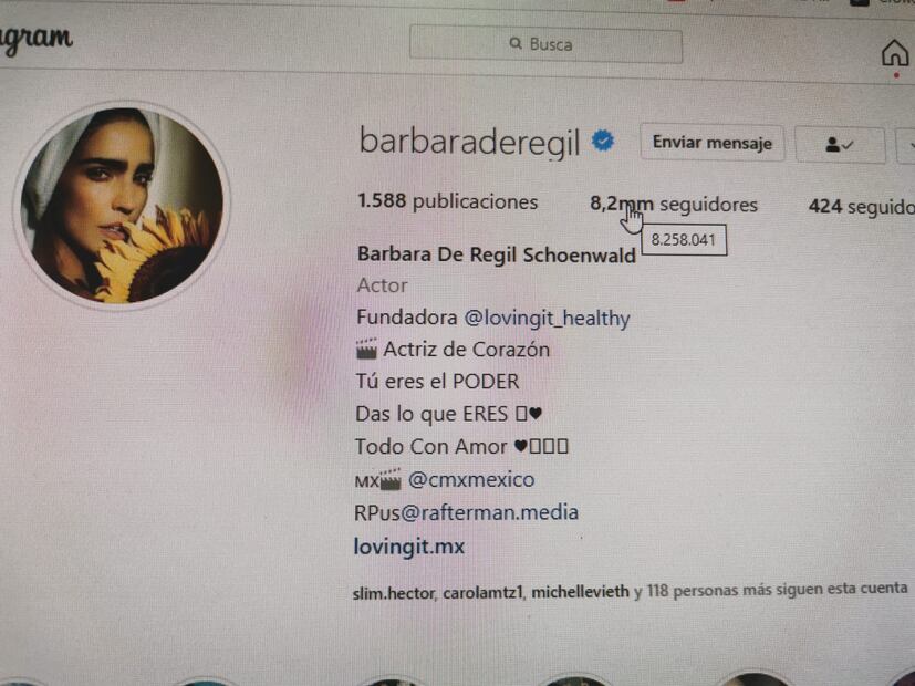 Bárbara de Regil continúa perdiendo followers: son más de 120 mil 