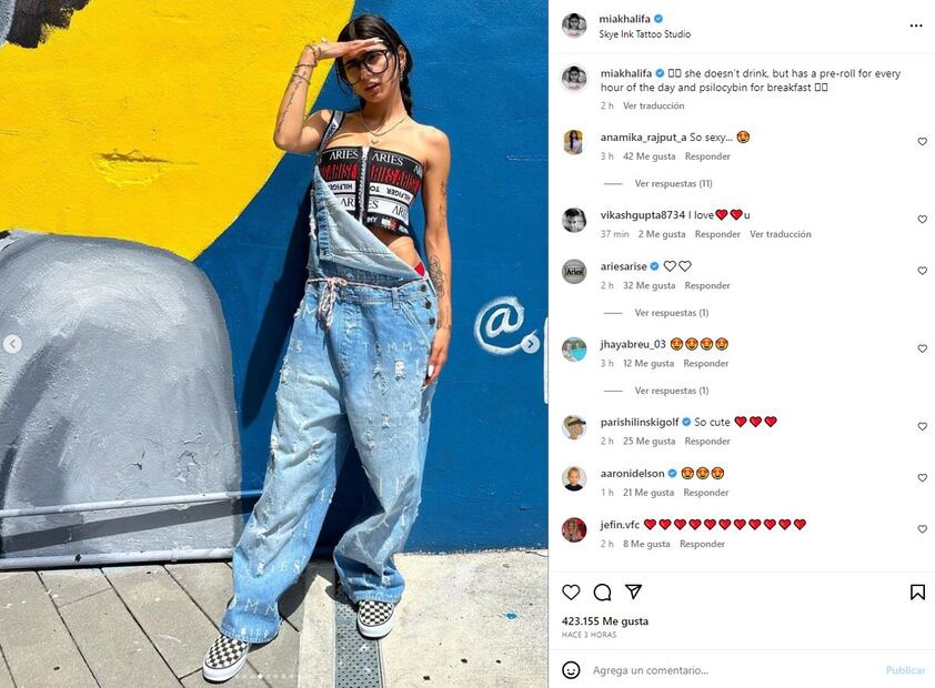 El look fresco y cómodo de Mia Khalifa para estos días de mucho calor
