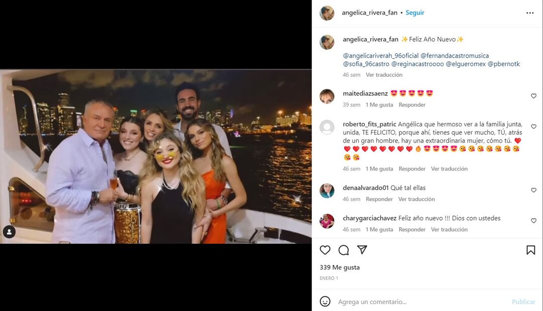 Angélica Rivera y José Alberto Castro pasan juntos Thanksgiving Day
