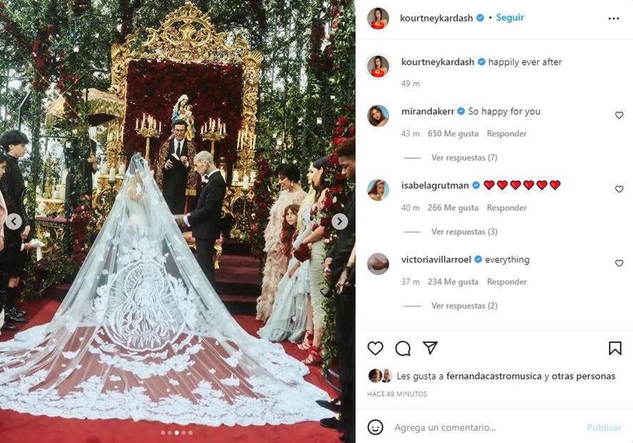 Kourtney Kardashian y Travis Barker se casan en lujosa boda en Italia