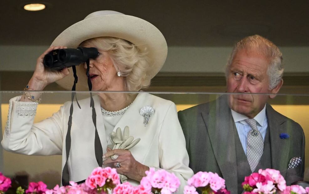 La reina Camila y el rey Carlos III en la carrera de caballos de Royal Ascot / AFP