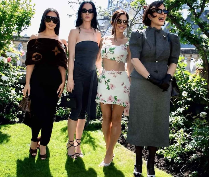Lauren Sánchez junto a Kim Kardashian, Katy Perry y Kris Jenner / Foto: Instagram @krisjenner