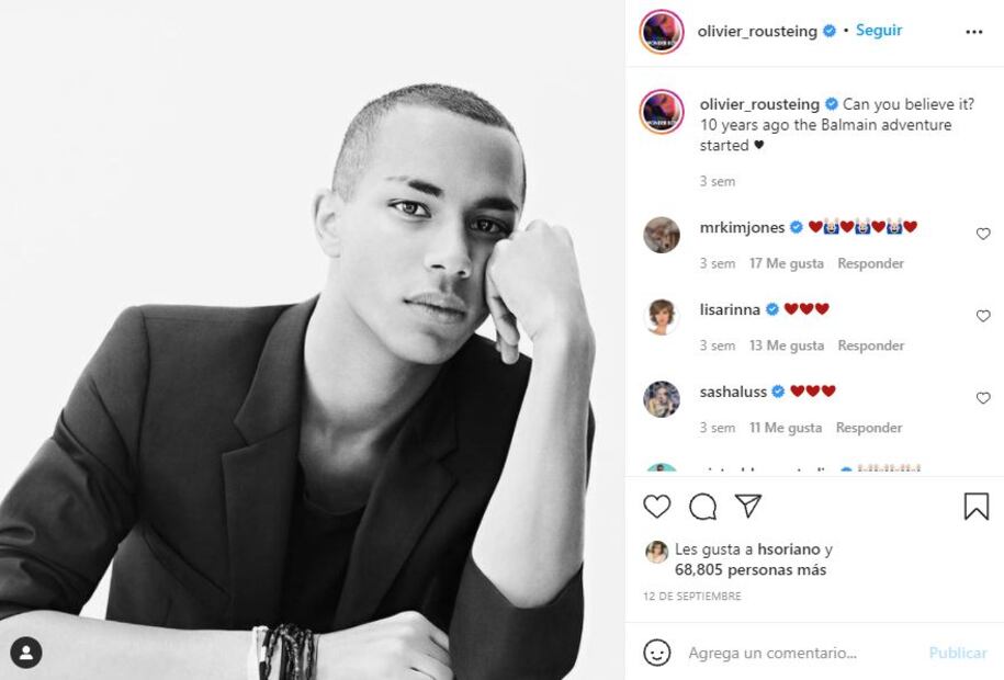 Oliver Rousteing, director creativo de Balmain, sufrió un brutal accidente