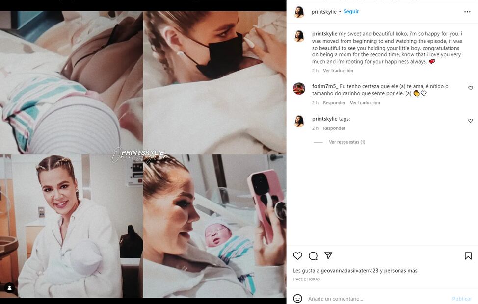 Khloé Kardashian es criticada por las fotos con su nuevo bebé