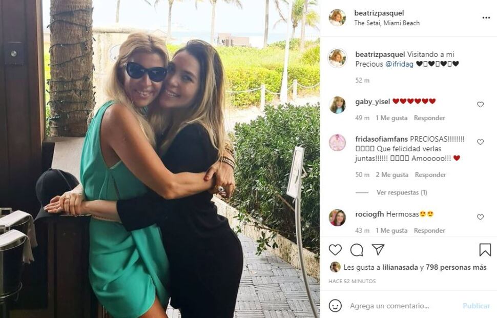 Beatriz Pasquel visita a Frida Sofía en Miami