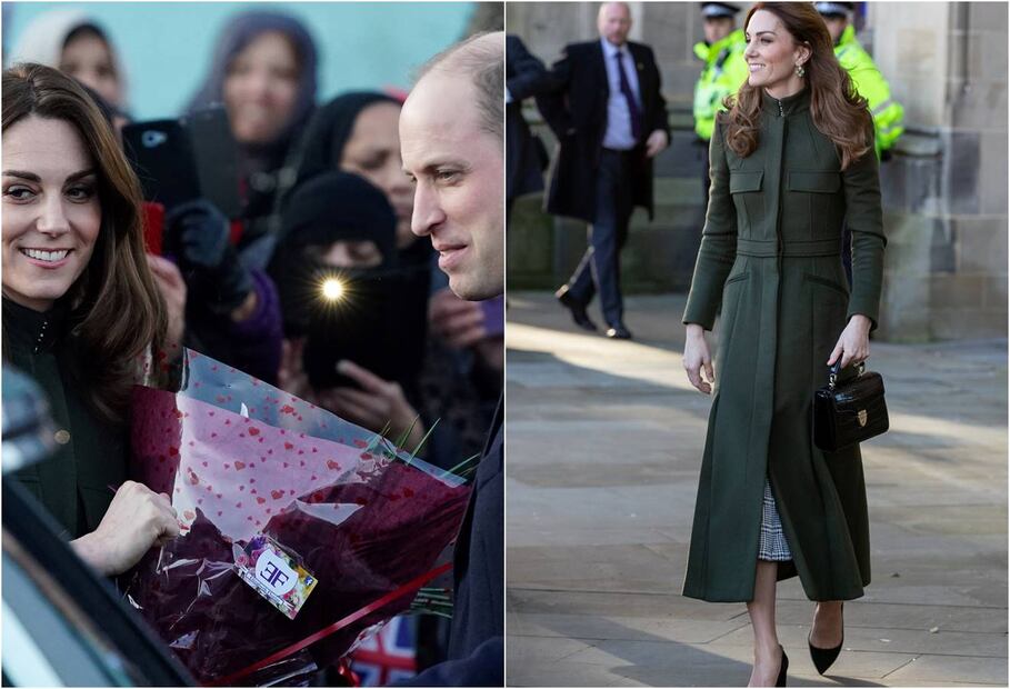 Kate Middleton y el príncipe William reaparecen sonrientes tras escándalo de Meghan y Harry