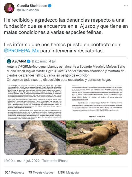 Eduardo Serio es denunciado por maltrato animal en Black Jaguar-White Tiger
