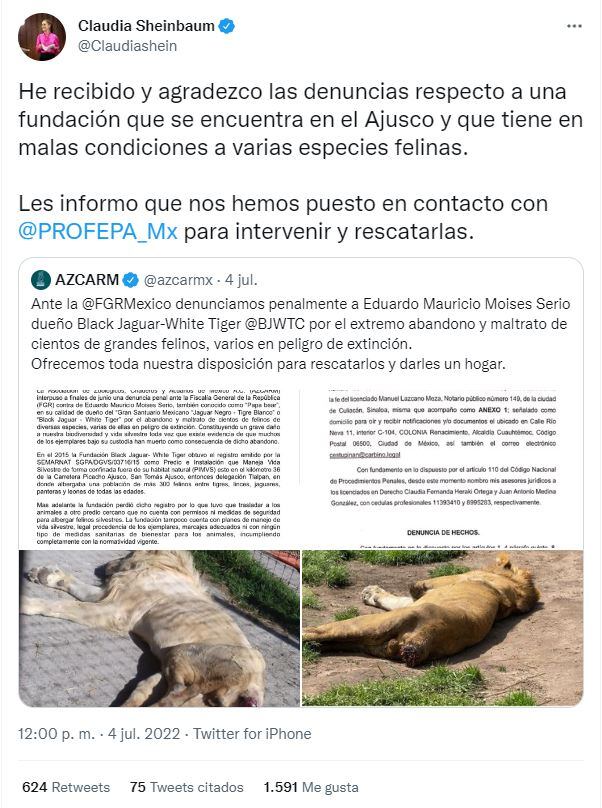 Eduardo Serio es denunciado por maltrato animal en Black Jaguar-White Tiger