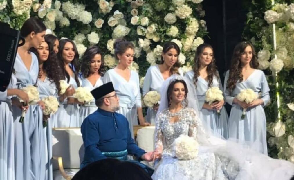 Tienes que ver cómo fue la boda de Miss Moscú y el rey de Malasia